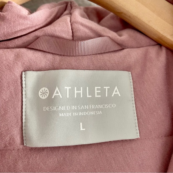 ATHLETA Cozy Soft Pink Faux Fur Front Zipper Jacket - Picture 3 of 10